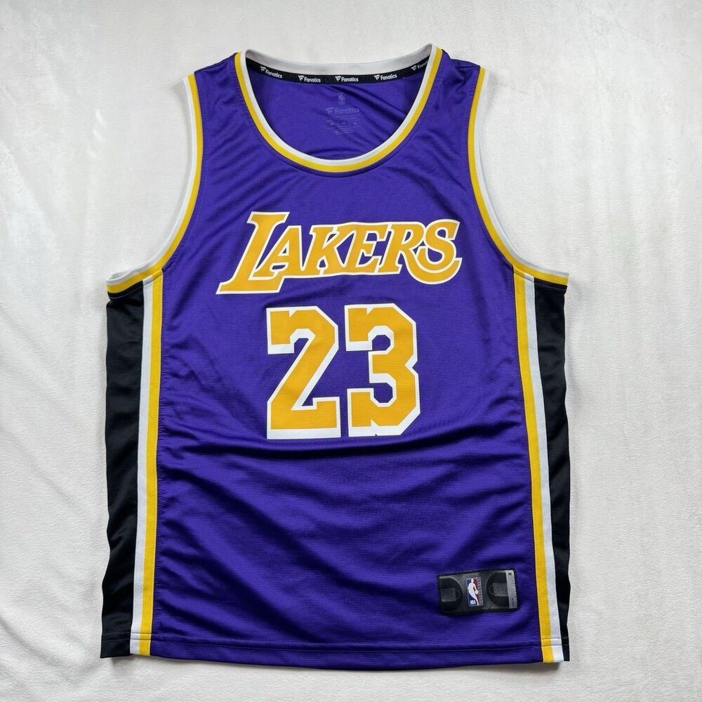 Fanatics NBA Los Angeles Lakers LeBron James 23 Basketball Jersey Men's Medium